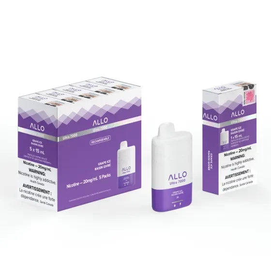 Allo 7000 grape ice 20mg/ml disposable