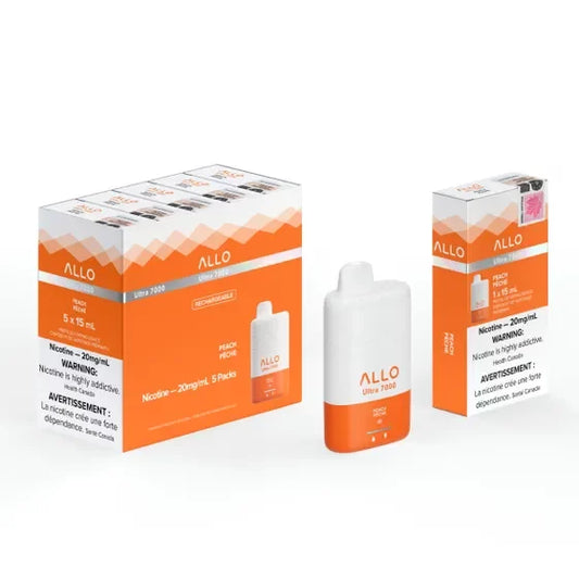 Allo 7000 Peach 20mg/ml disposable