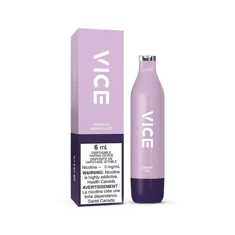 Vice 2500 Grape Ice Nicotine free disposable (Provincial)