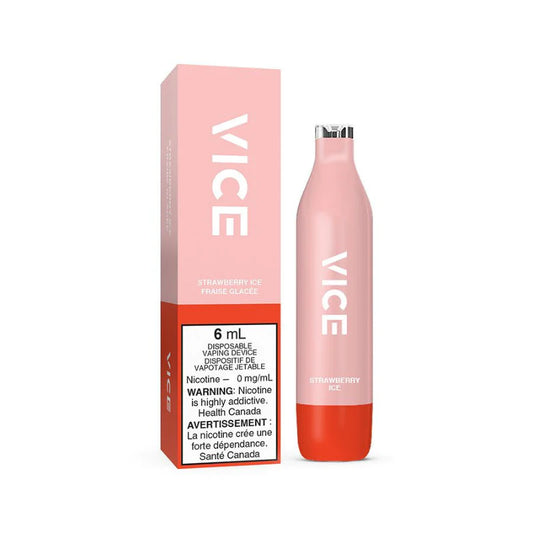 Vice 2500 Strawberry Ice Nicotine free disposable