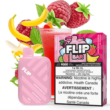 Flip bar 9000 Passion punch ice + Razz nana ice 20mg/ml disposable