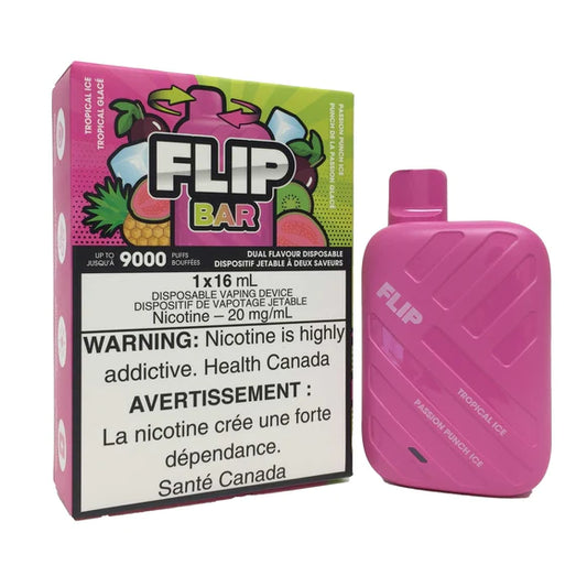 Flip bar 9000 Tropical ice + Passion punch ice 20mg/ml disposable