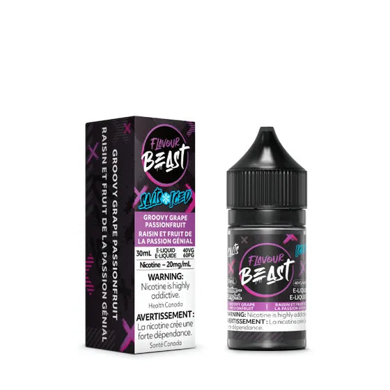 Flavour beast E liquid groovy grape passionfruit iced 20mg/30ml