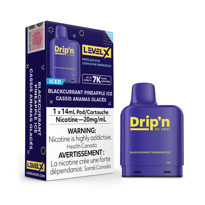 Drip'n cassis ananas glace level x pod 20mg