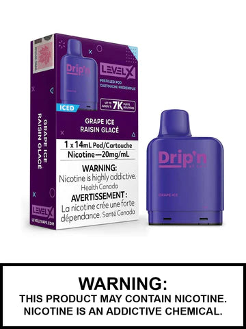 Drip’n grape ice level x pod 20mg