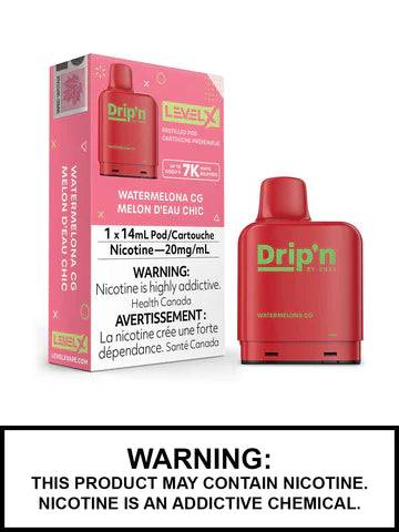 Drip’n watermelon cg level x pod 20mg