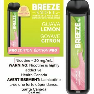 Vape jetable Breeze Pro Guava Lemon 20 mg