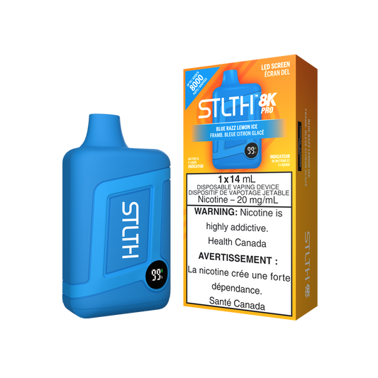 Stlth 8k pro Blue razz lemon ice 20mg/ml disposable