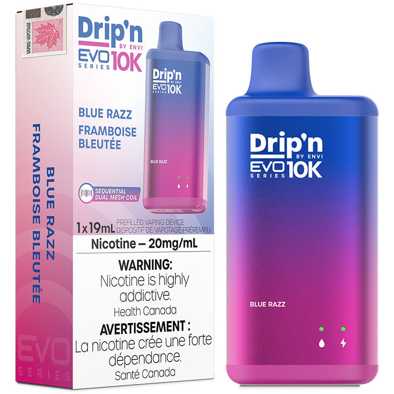 Drip’n EVO 10k Blue razz 20mg/ml disposable