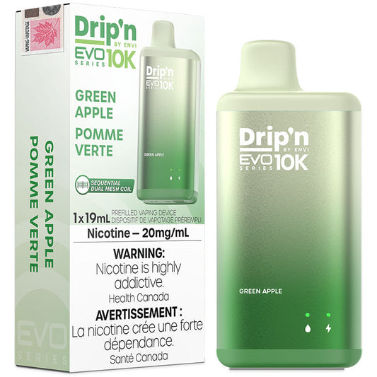 Drip’n EVO 10k Green apple 20mg/ml disposable