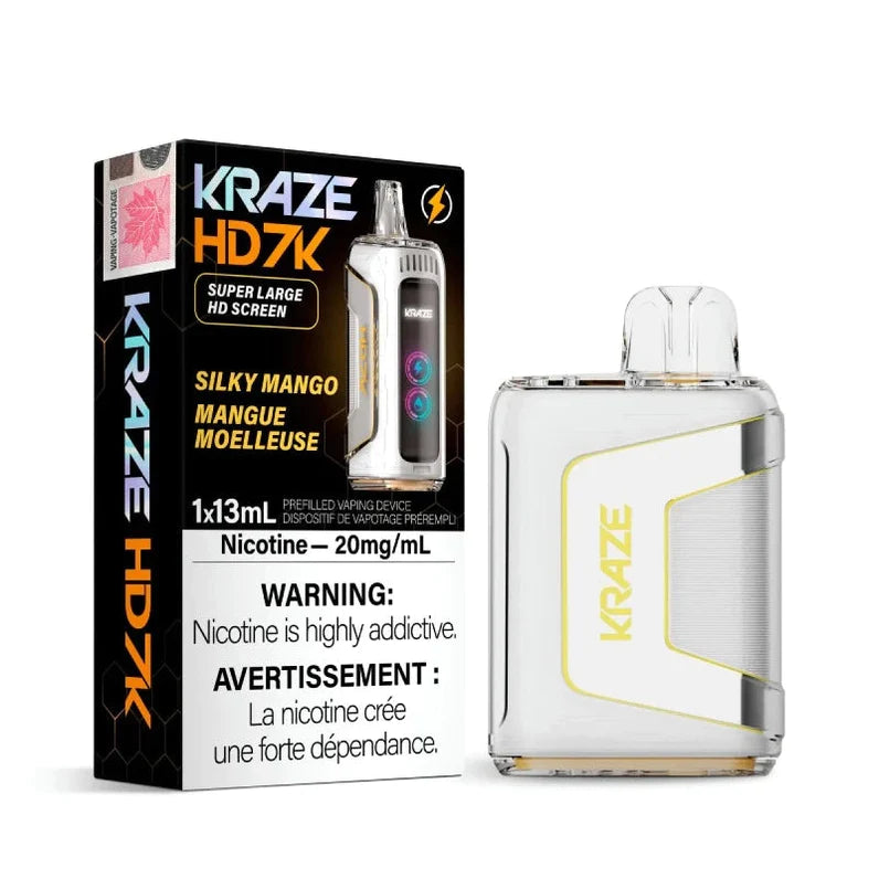 Kraze HD 7k Silky mango 20mg/ml disposable