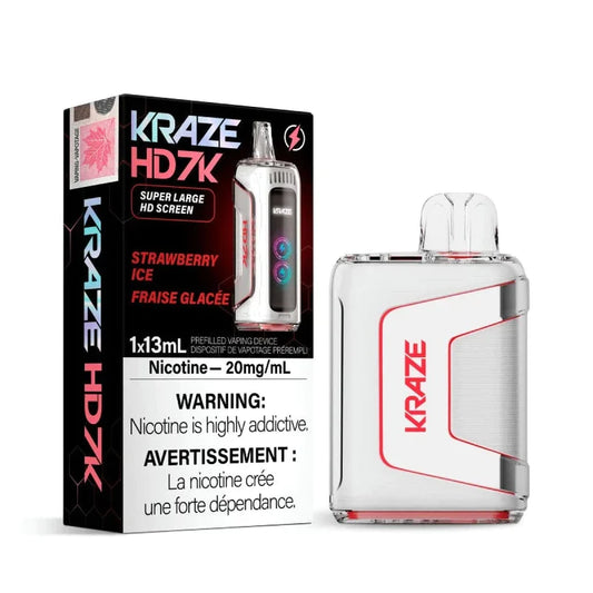 Kraze HD 7k Strawberry ice 20mg/ml disposable