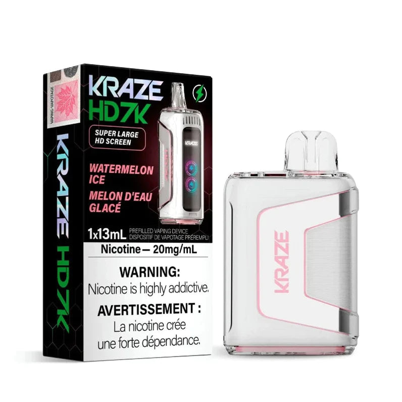 Kraze HD 7k Watermelon ice 20mg/ml disposable