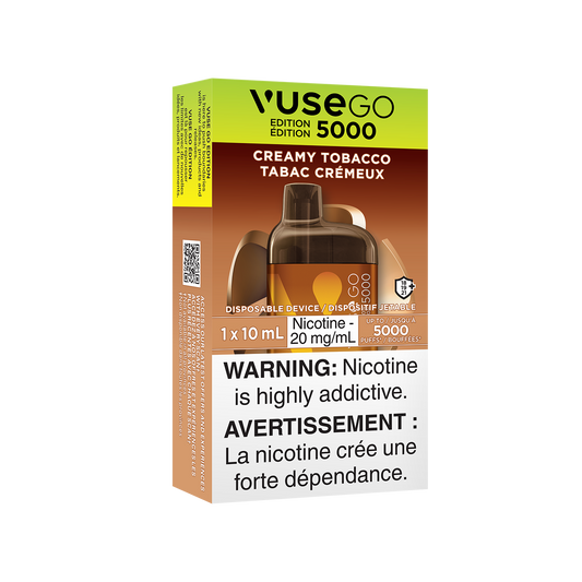 Tabac crémeux Vuse go 5000 20 mg/ml jetable 