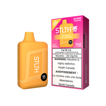 Stlth 8K Pro Juicy Peach Ice 20 mg/ml jetable (provincial)