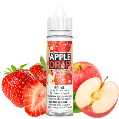 E-liquide pomme goutte fraise 6mg/60ml