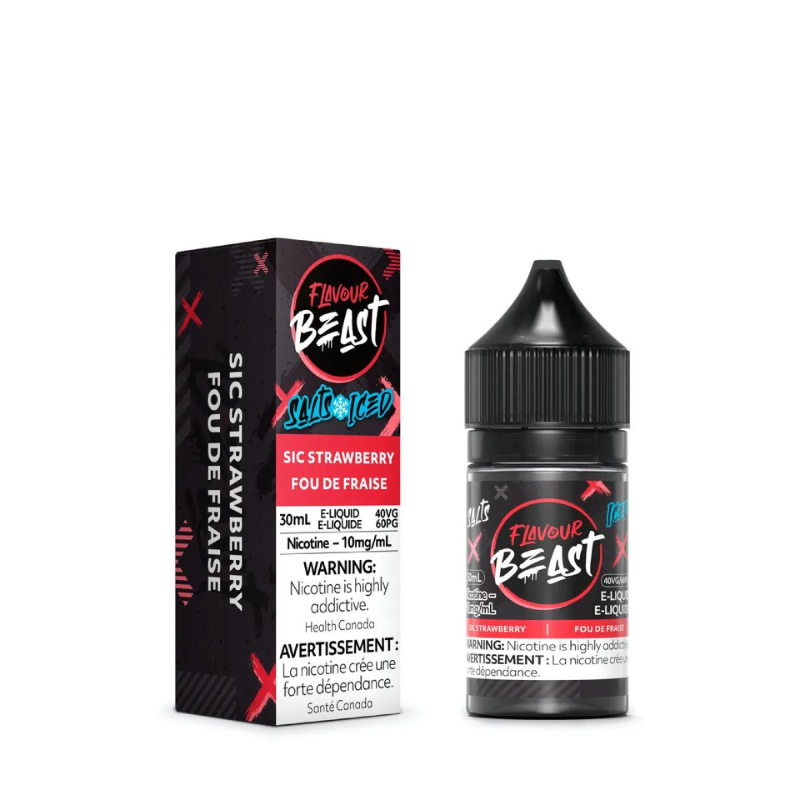 E-liquide saveur bête sic glace à la fraise 20mg/30ml