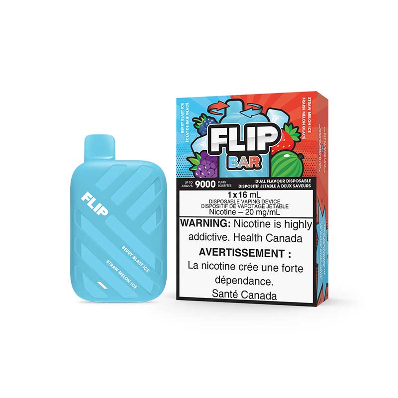 Flip bar 9000 Glace aux baies + Glace au melon paille 20 mg/ml jetable