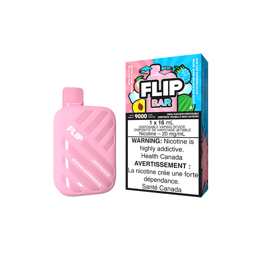 Flip bar 9000 Juicy peach ice + Blue razz watermelon ice 20mg/ml disposable