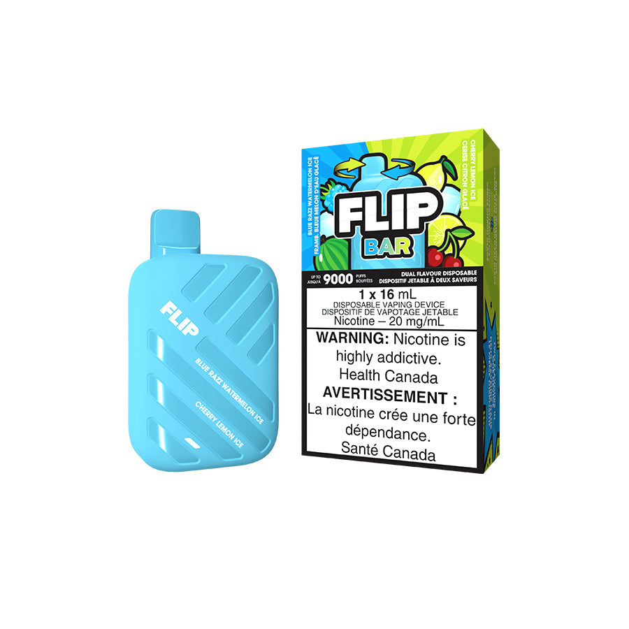 Flip bar 9000 Blue razz watermelon ice + Cherry lemon ice 20mg/ml disposable