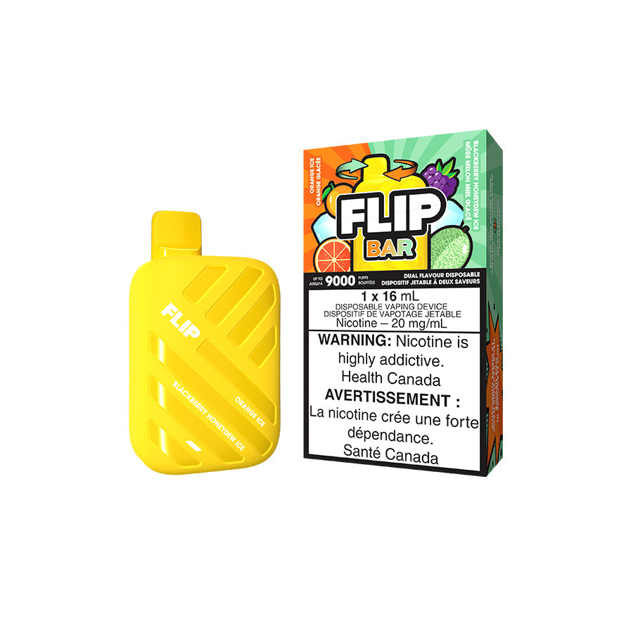 Flip bar 9000 Glace à l'orange + Glace au miel de mûre 20 mg/ml jetable