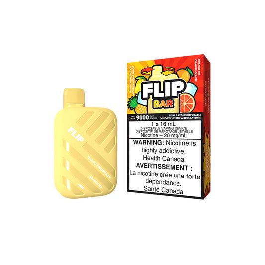 Flip bar 9000 Glace à la mangue et à l'ananas + Glace à l'orange 20 mg/ml jetable