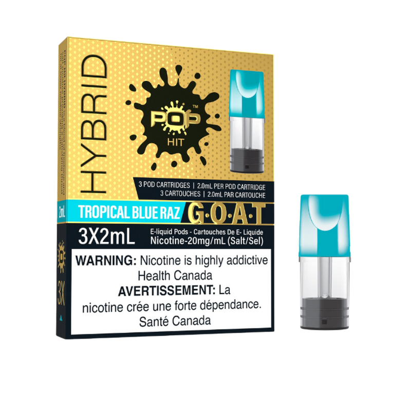 Pop hit goat tropical blue razz pods (Provincial)