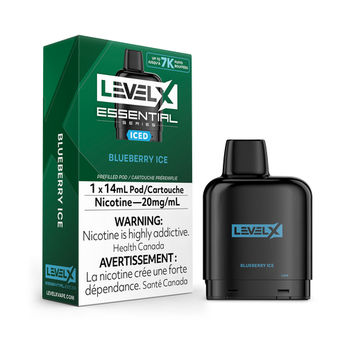 Essential series blueberry ice level x pod 20mg