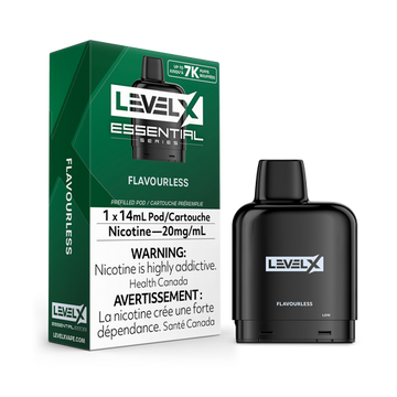 Essential series flavourless level x pod 20mg