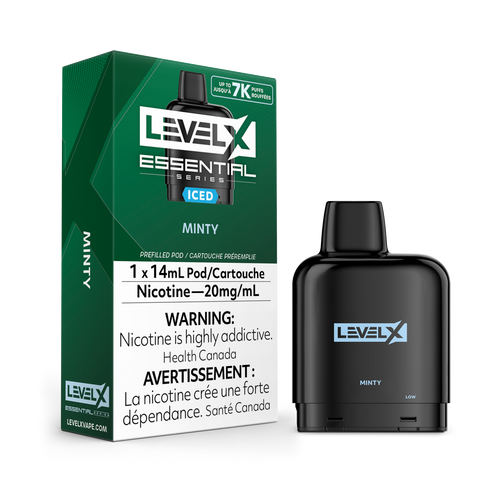 Pod glace menthe Essential Series Level X 20 mg