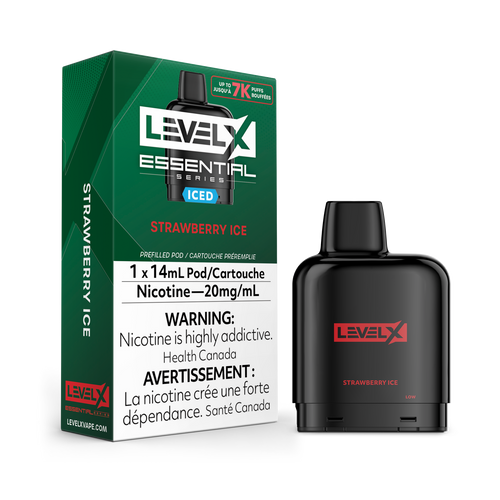 Essential series strawberry ice level x pod 20mg