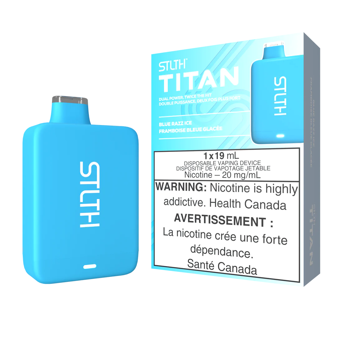 Stlth titan Blue Razz Ice 20mg/ml disposable