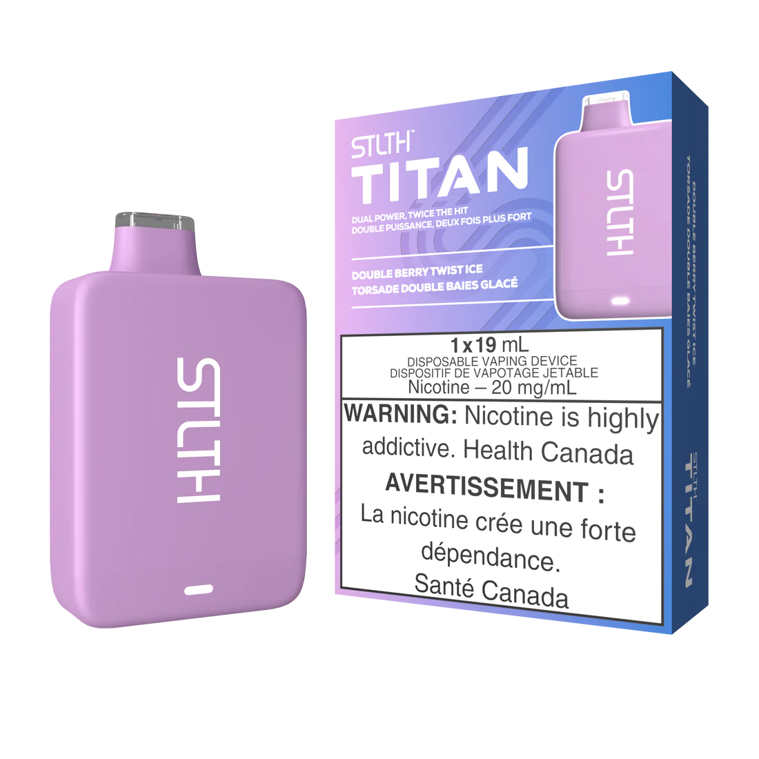 Stlth titan Double berry twist ice 20mg/ml disposable