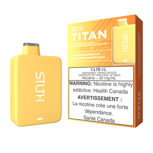 Stlth Titan Glace à la mangue, à la pêche et à l'abricot 20 mg/ml à usage unique