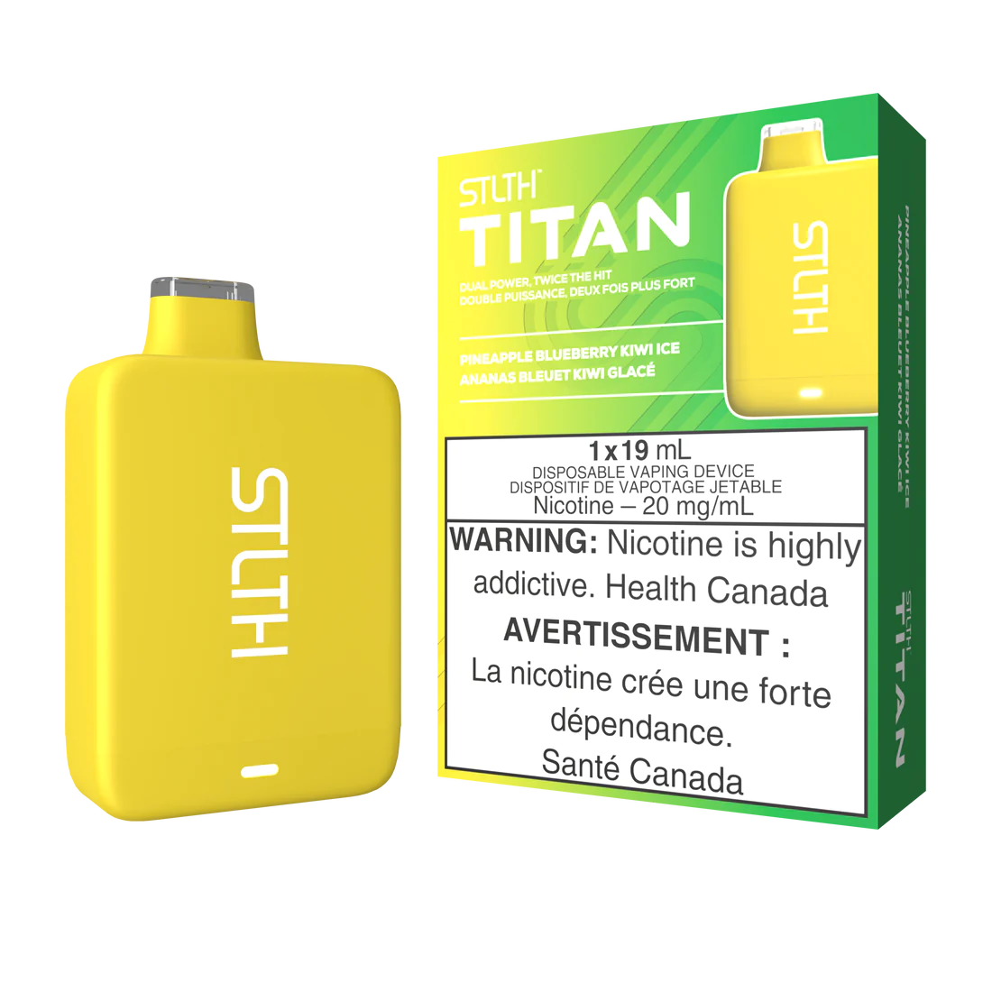 Stlth titan Pineapple Blueberry Kiwi Ice 20mg/ml disposable