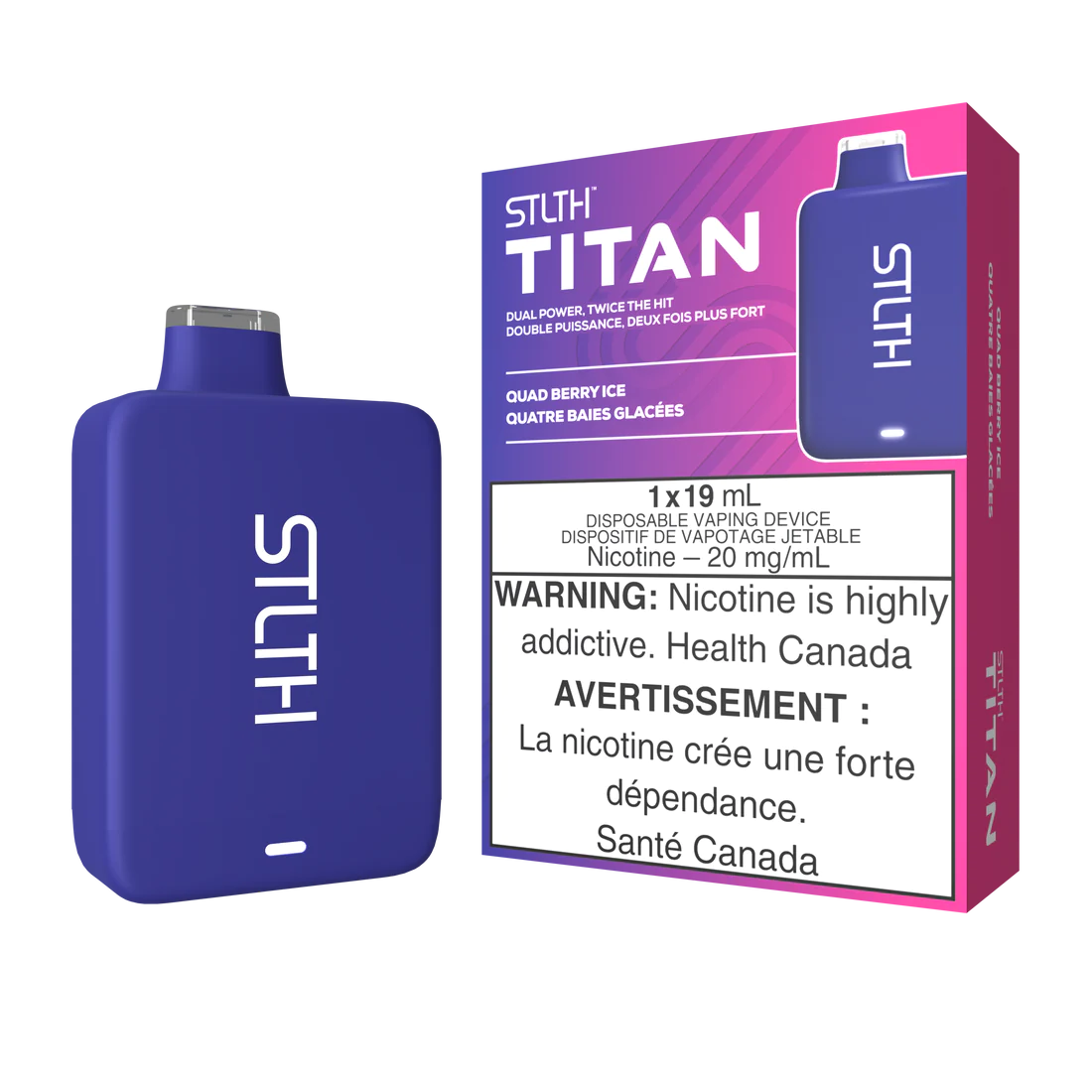 Stlth titan Quad Berry Ice 20mg/ml disposable