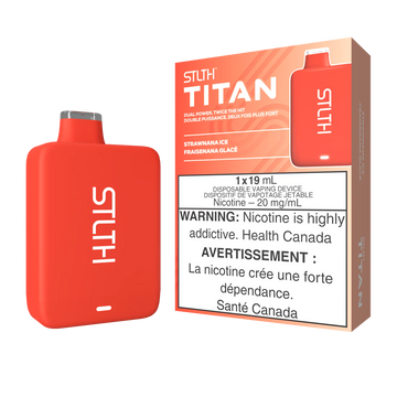 Stlth Titan Strawnana Ice 20 mg/ml jetable