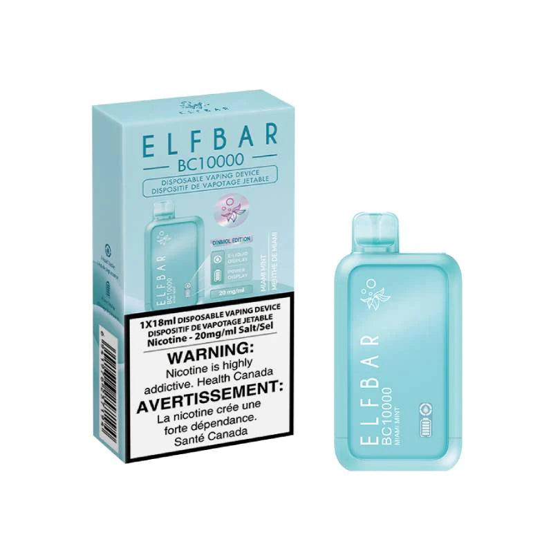 Elfbar BC10000 Miami menthe 20 mg/ml jetable