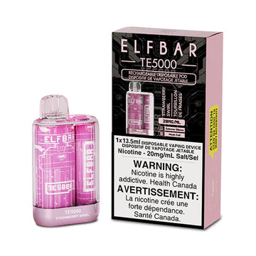 Barre Elf TE5000 Tourbillon de fraises 20 mg/ml jetable