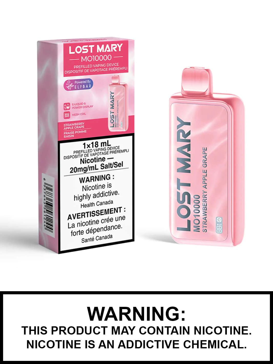 Lost Mary MO10000 Strawberry apple grape 20mg/ml disposable