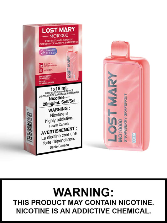 Lost Mary MO10000 Fraise pamplemousse 20 mg/ml jetable