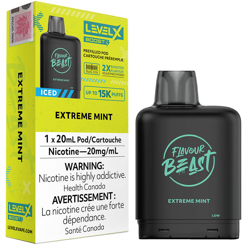 Saveur Beast Boost G2 Extreme Mint Iced Level X Pod 20 mg (provincial)