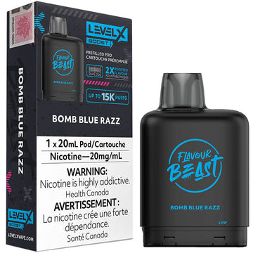 Flavour Beast Boost G2 Bomb Blue Razz Level X pod 20mg (Provincial)