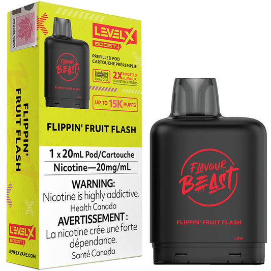 Flavour beast boost Flippin fruit flash level x pod 20mg