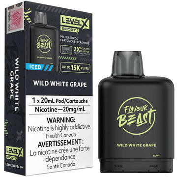 Flavour Beast Boost G2 Wild White Grape Iced Level X pod 20mg (Provincial)