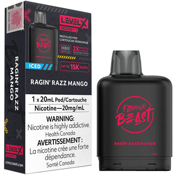 Flavour Beast Boost G2 Ragin Razz Mango Iced Level X pod 20mg (Provincial)