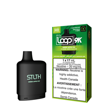 Stlth Green apple ice 9k loop pod