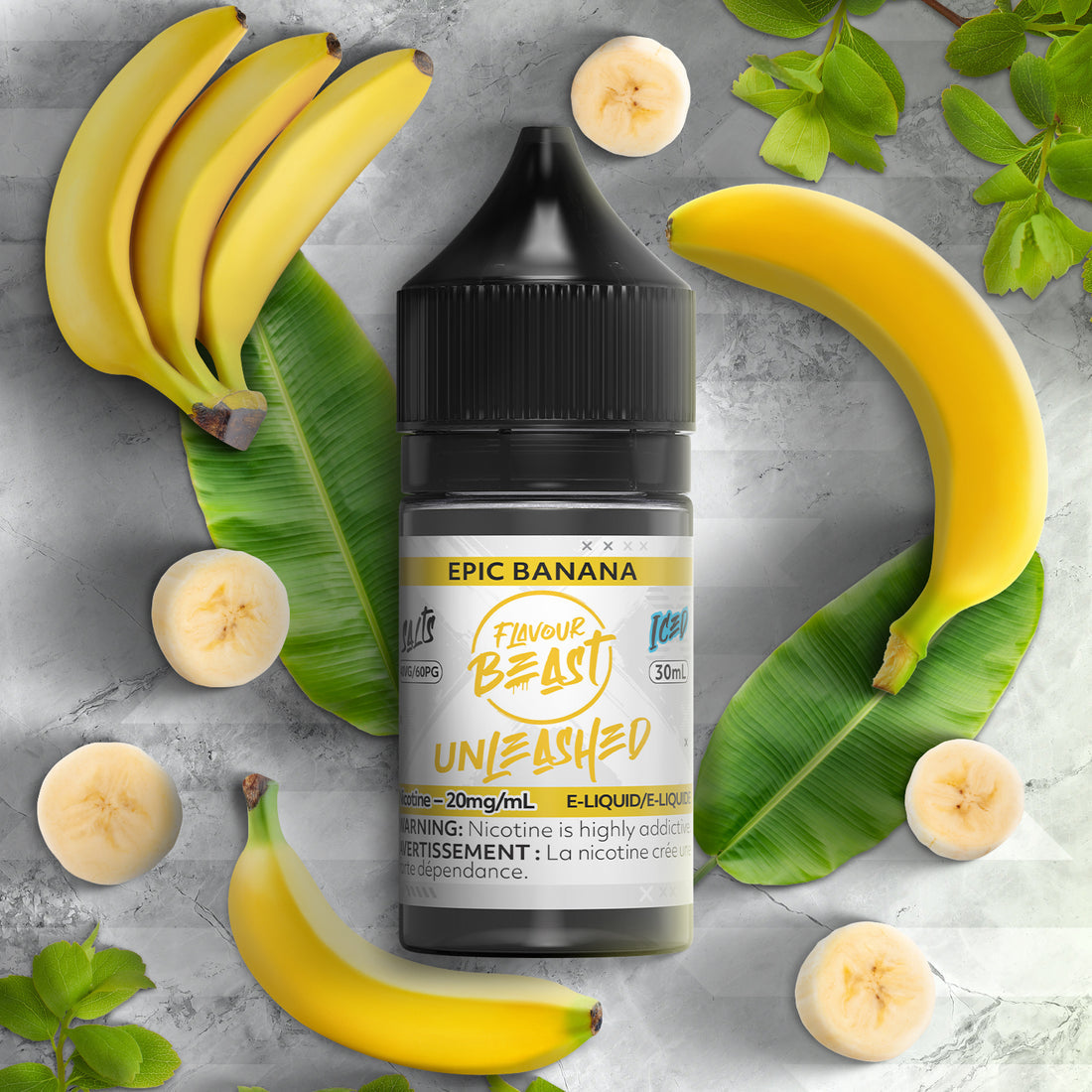 Flavour beast unleashed e liquid Epic banana iced 20mg/30ml ( Provincial)