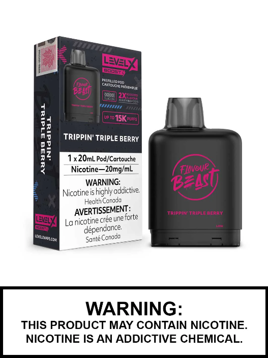 Flavour beast boost G2 Trippin triple berry level x pod 20mg (provincial)