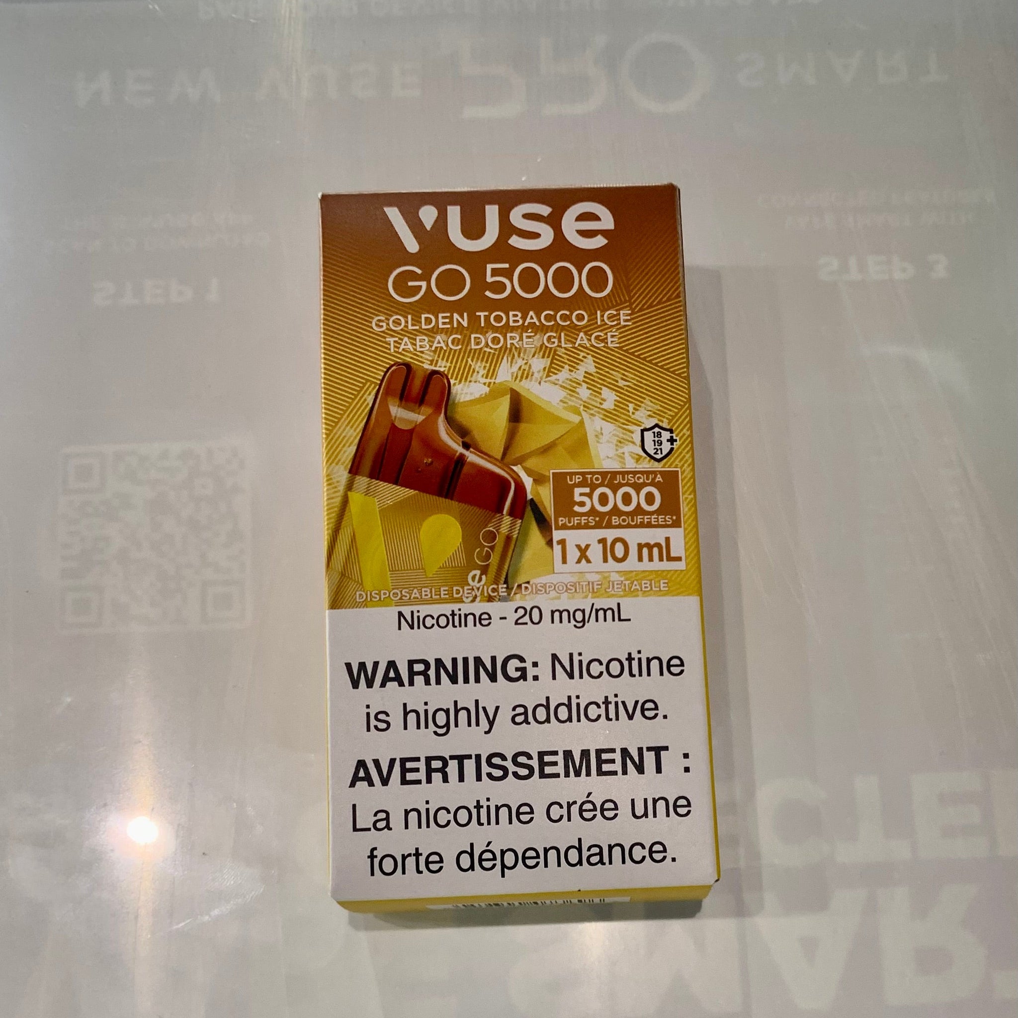 Vuse go 5000 Golden tobacco ice 20mg/ml disposable